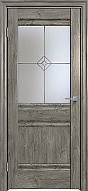 Дверь межкомнатная "Future-593" Дуб винчестер серый, стекло Стелла