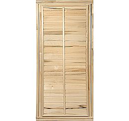Дверь для сауны, короб из липы "Банные штучки", 1,7х0,7 м
