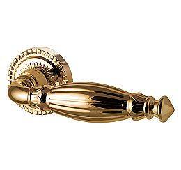 Ручка раздельная для межкомнатной двери «Bella CL2-GOLD-24» Золото 24К