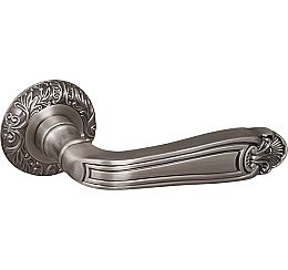 Ручка раздельная для входной и межкомнатной двери «LOUVRE SM AS-3» Античное серебро