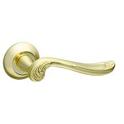 Ручка раздельная для входной и межкомнатной двери «ART RM SG/GP-4» МатЗолото/Золото