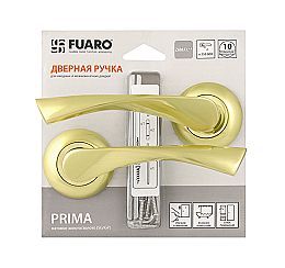 Ручка раздельная для входной и межкомнатной двери «PRIMA RM/HD SG/GP-4» МатЗолото/Золото