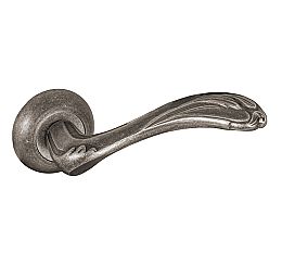 Ручка раздельная для межкомнатной двери «INTEGRA ZQ BL-24» Античное серебро