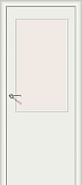 Ламинированная межкомнатная дверь «Гост-13» (С усилением) Л-23 (Белый) остекление Magic Fog