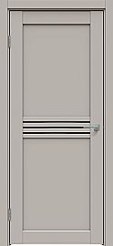 Дверь межкомнатная "Concept-601" Шелл грей, стекло Лакобель чёрный