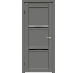 Дверь межкомнатная "Concept-602" Медиум грей, стекло Лакобель чёрное
