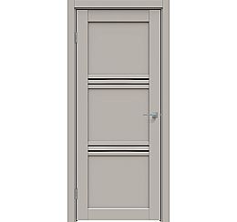 Дверь межкомнатная "Concept-602" Шелл грей, стекло Лакобель чёрное