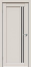 Дверь межкомнатная "Concept-604" Лайт грей, стекло Лакобель чёрное