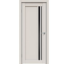 Дверь межкомнатная "Concept-608" Лайт грей, стекло Лакобель чёрное
