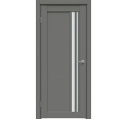 Дверь межкомнатная "Concept-608" Медиум грей, стекло Сатинато белое