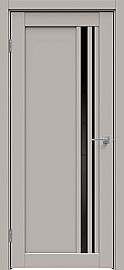 Дверь межкомнатная "Concept-608" Шелл грей, стекло Лакобель чёрное