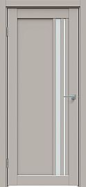 Дверь межкомнатная "Concept-608" Шелл грей, стекло Сатинато белое