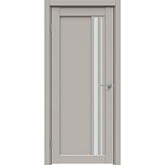 Дверь межкомнатная "Concept-608" Шелл грей, стекло Сатинато белое