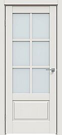 Дверь межкомнатная "Concept-640" Белоснежно матовый стекло Прозрачное