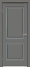 Дверь межкомнатная "Concept-652" Медиум грей, стекло Сатинато белое