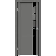 Дверь межкомнатная "Concept-655" Медиум грей, стекло Лакобель чёрное