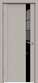 Дверь межкомнатная  "Concept-655" Шелл грей, стекло Лакобель чёрное