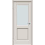 Дверь межкомнатная "Concept-657" Лайт грей, стекло Сатинат белый