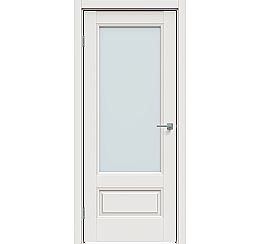 Дверь межкомнатная  "Concept-661" Белоснежно матовый, стекло Сатинато белое