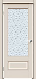Дверь межкомнатная "Concept-661" Магнолия, стекло Ромб