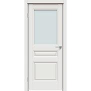 Дверь межкомнатная "Concept-663" Белоснежно матовый, стекло Сатинат белый