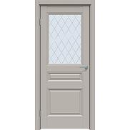Дверь межкомнатная "Concept-663" Шелл грей, стекло Ромб