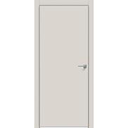 Дверь межкомнатная "Concept-701" глухая Лайт грей, кромка-матовый хром