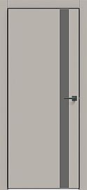 Дверь межкомнатная "Concept-702" Шелл грей декор Медиум грей, кромка-чёрная матовая