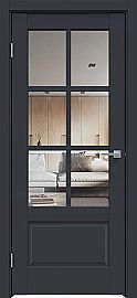 Дверь межкомнатная "Design-640" Дарк блю стекло Прозрачное