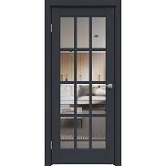 Дверь межкомнатная "Design-642" Дарк блю стекло Прозрачное