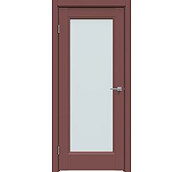 Дверь межкомнатная "Design-659" Лофт ред, стекло Сатинат белый