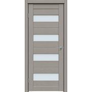 Дверь межкомнатная "Future-571" Дуб Серена каменно-серый, стекло Сатинат белый