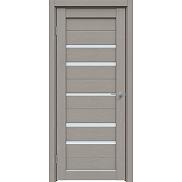 Дверь межкомнатная "Future-582" Дуб Серена каменно-серый, стекло Сатинато белое