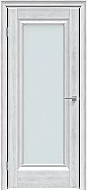 Дверь межкомнатная "Future-591" Дуб патина серый, стекло Сатинат белый
