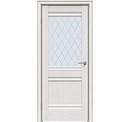 Дверь межкомнатная "Future-593" Дуб Серена светло-серый, стекло Ромб