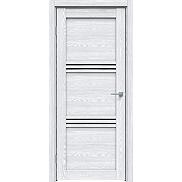 Дверь межкомнатная "Future-602" Дуб патина серый, стекло Лакобель черное