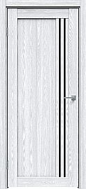 Дверь межкомнатная "Future-604" Дуб патина серый, стекло Лакобель чёрное