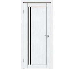 Дверь межкомнатная "Future-604" Дуб серена белый, стекло Лакобель чёрное