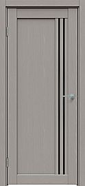 Дверь межкомнатная "Future-604" Дуб серена каменно-серый, стекло Лакобель чёрное