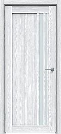 Дверь межкомнатная "Future-608" Дуб патина серый, стекло Сатинато белое