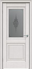 Дверь межкомнатная "Future-621" Дуб серена светло-серый, стекло Сатин графит лак прозрачный