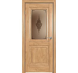 Дверь межкомнатная "Future-621" Дуб Винчестер светлый, стекло Сатин бронза бронзовый пигмент