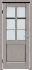 Дверь межкомнатная "Future-638" Дуб серена каменно-серый, стекло Сатинат белый