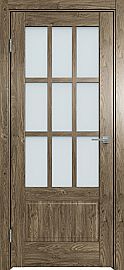 Дверь межкомнатная "Future-641" Дуб винчестер трюфель, стекло Сатинато белое