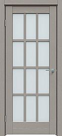 Дверь межкомнатная  "Future-642" Дуб Серена каменно-серый стекло Сатинато белое