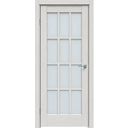 Дверь межкомнатная  "Future-642" Дуб Серена светло-серый стекло Сатинато белое