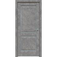 Дверь межкомнатная "Future-652" Бетон темно-серый, стекло Сатинато белое