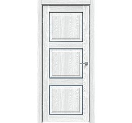 Дверь межкомнатная "Future-653" Дуб патина серый стекло Сатинато