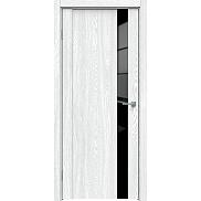 Дверь межкомнатная "Future-655" Дуб патина серый, стекло Лакобель черное