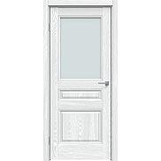 Дверь межкомнатная "Future-663" Дуб патина серый, стекло Прозрачное